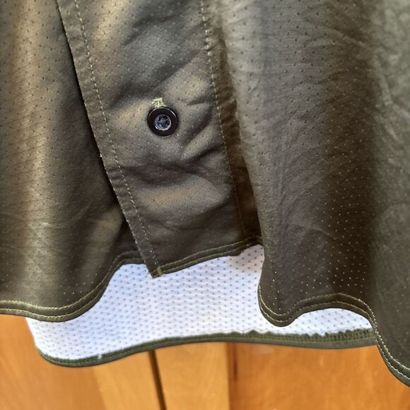 Don Alleson Athletic Baseball Jersey Green Seal Team 27 Buttons S Short Sleeve - Picture 7 of 9